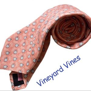 Vineyard vines men’s peach silk tie NWOT 🎁🎁